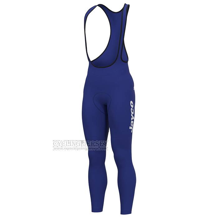 2023 Cycling Jersey Jayco Alula Blue White Long Sleeve and Bib Short